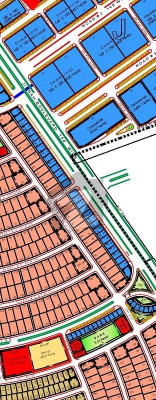 10 Marla Main 150ft Jinnah Boulevard Commercial Plot