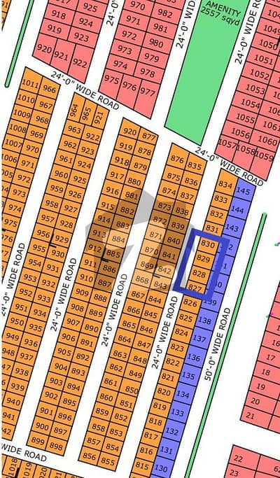 PLOT SALE NORTH TOWN RESIDENCY PHASE-01 GOLD BLOCK