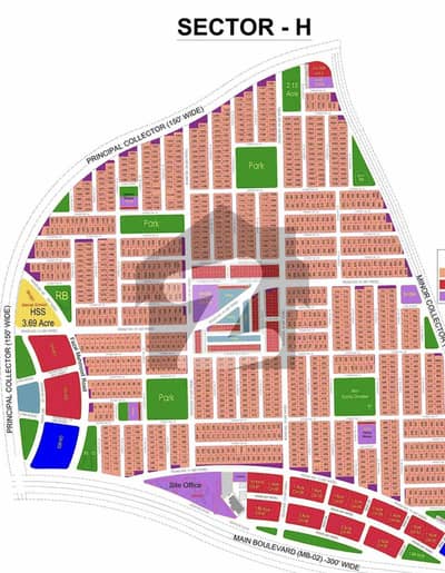 SECTOR- H 1 KANAL OUTSTANDING CORNER PLOT INVESTOR RATE AVAILABLE FOR SALE