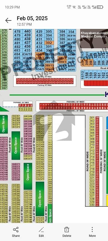 2-Marla Commercial Plot For Sale In Khayaban-e-Amin Housing Society, Lahore.
