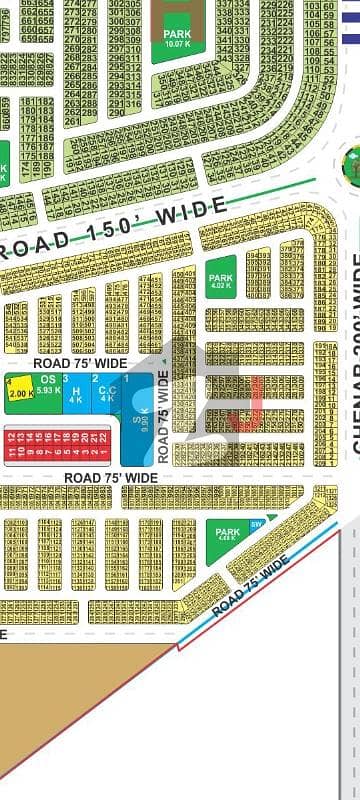 Near Pine Avenue extension and 200 Feet Chanab Road 5 Marla corner plot for sale