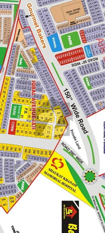 اقبال ایوینیو فیز 1 اقبال ایوینیو,لاہور میں 1 کنال کمرشل پلاٹ 14.0 کروڑ میں برائے فروخت۔