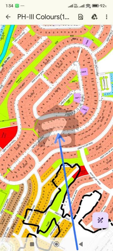 1 Kanal Prime Location Plot for Sale Serene City (Sector B), DHA Phase 3, Islamabad