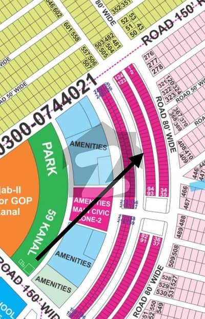 Superb Location Plot 113 Zone 2 facing Commercial