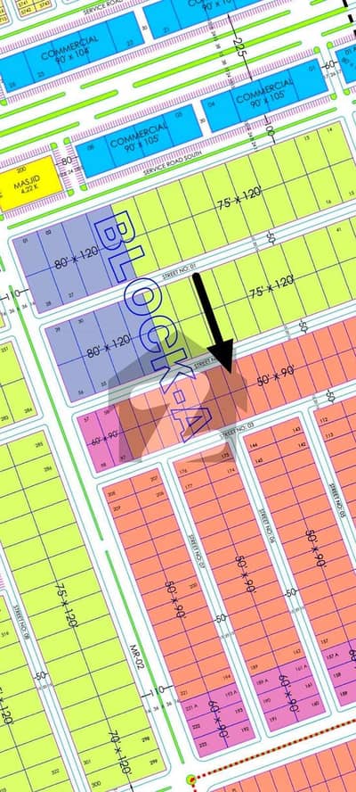 Prime location Kanal plot for sale in faisal hills block A