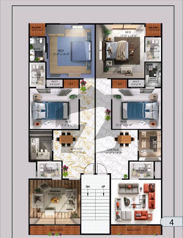 PECHS 2 Bed Drawing Dining Apartment On Booking