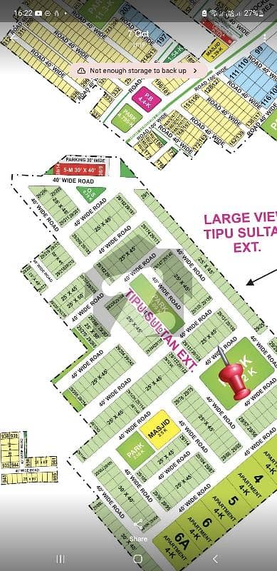 5 Marla Facing Park Open Form Plot For Sale Tipu Block Bahria Town Lahore
