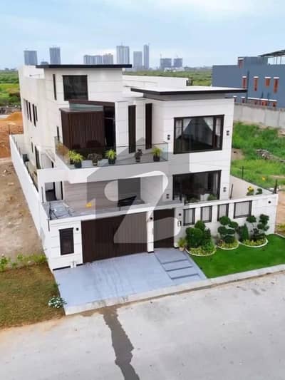 500 Yards Brand New Two Unit Bungalow With Pool Basement Available For Sale