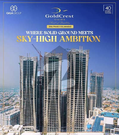 Most Luxuries & Specious Two Bed Apartment In Goldcrest Views-2 Tower-B GT Road View Roof Top Swimming Pool Available For Sale Near GIGA Mall DHA Phase-II Islamabad