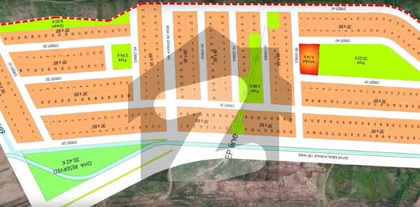 10 Marla Front Open & Park Facing Plot No 00 St 34 for Sale on (Urgent Basis) on (Investor Rate) Nearby Masjid in Sector F-1 DHA 05 Islamabad