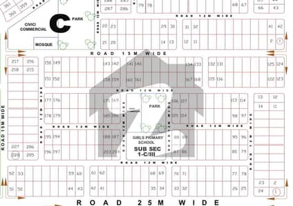 Regi Model Town Zone 1 Sector C-3 Park Face Plot