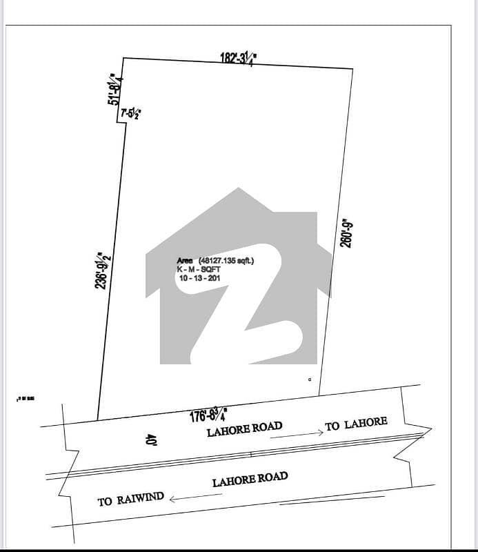 10.5 Kanal Land Sale At Raiwind Road 10.5 Kanal Land Sale At Raiwind Road