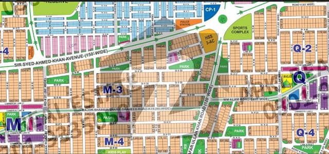 Prime Loction 1 Kanal Plot For Sale In Sector M Near To Park In DHA Multan