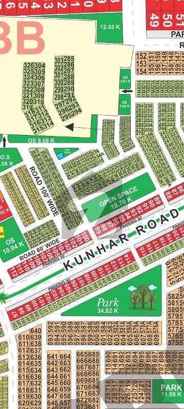 10 Marla Plot For Sale Corner 75'Feet In BB Block Lda City Near Ring Road Kacha Interchange