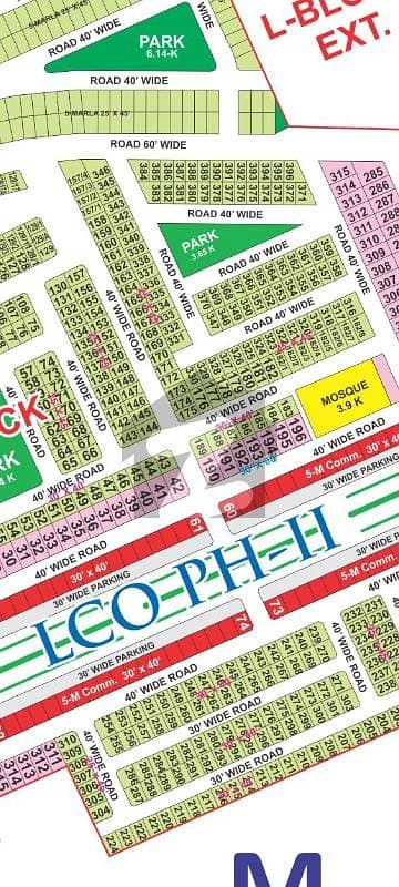 5 Marla Commercial Plot for Sale Main Boulevard Bahria Orchard (OLC M Block)