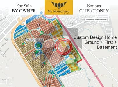 ٹاپ سٹی 1 - بلاک سی ٹاپ سٹی 1,اسلام آباد میں 8 کمروں کا 1 کنال مکان 8.5 کروڑ میں برائے فروخت۔