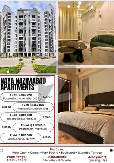 Flat For Sale Naya Nazimabad Globe Residency