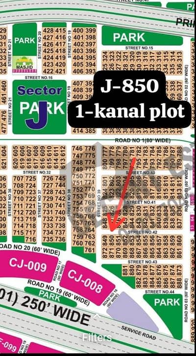 DHA Bahawalpur Sector J 1 Kanal Residential Plot For Sale