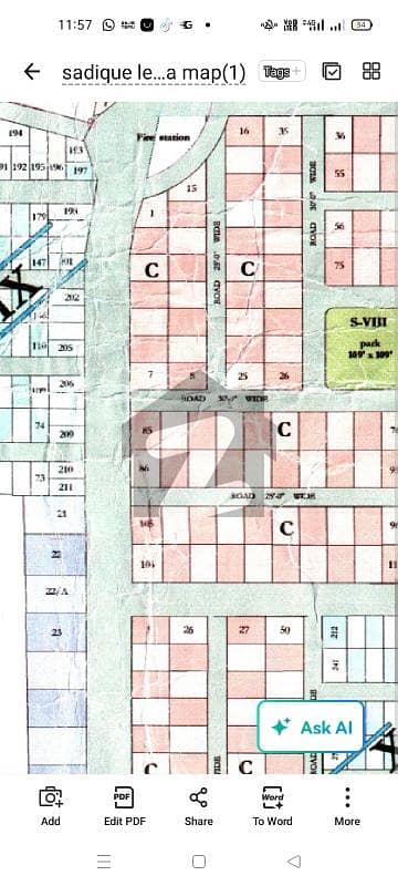 200 Square Yards Plot Available For Sale At Prime Location Near Qadir Avenue Road And Palm 4 Boundary Wall In Sadiq Livina Sector 9