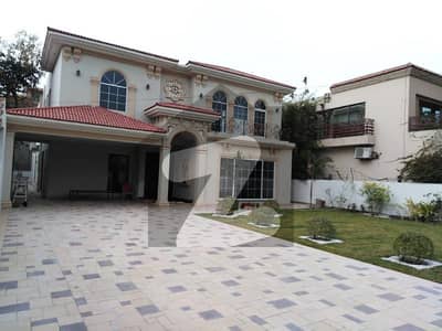 10 Marla Lash Green Lawn + One Kanal Brand New Spanish Design Most Beautiful Bungalow 2 Servant Quarter In Basement For Sale At Prime Location Of DHA Lahore Near To Park Masjid & Commercial Market