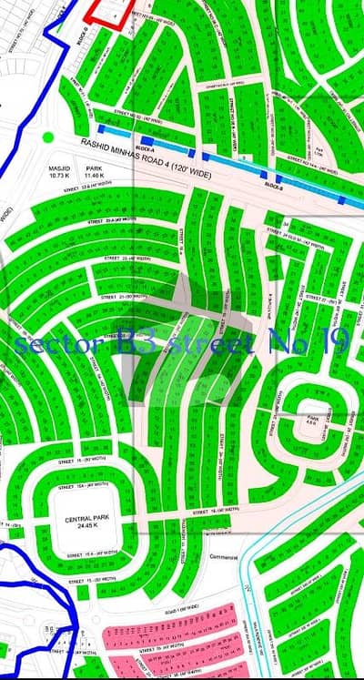 1 kannal Develop Plot Available For Sale Sector B3