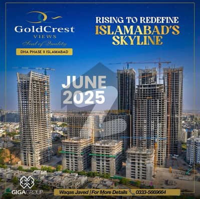 Most Luxuries Studio Apartment In Goldcrest Views-2 Tower C Margala View Roof Top Swimming Pool Available For Sale Near GIGA Mall DHA Phase-II Islamabad