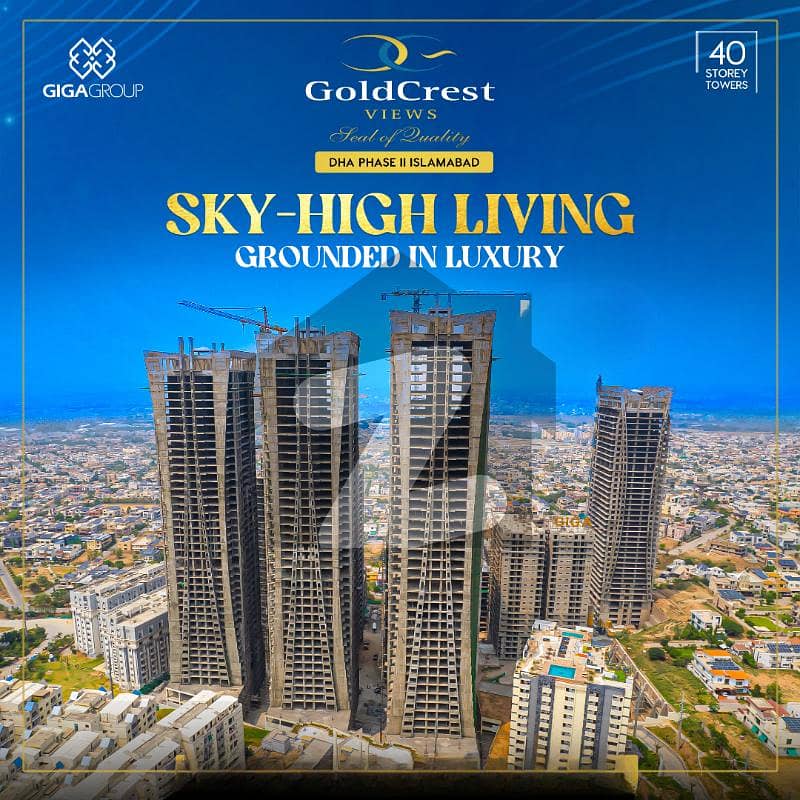 Studio Apartment For Sale In Goldcrest Views 2 Tower C Near Giga Mall World Trade Center DHA 2 Islamabad
