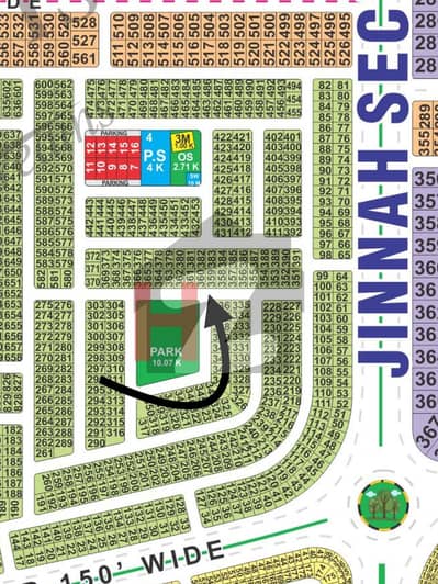 LDA City Lahore Block H 10 Marla Facing Park Plot for Sale