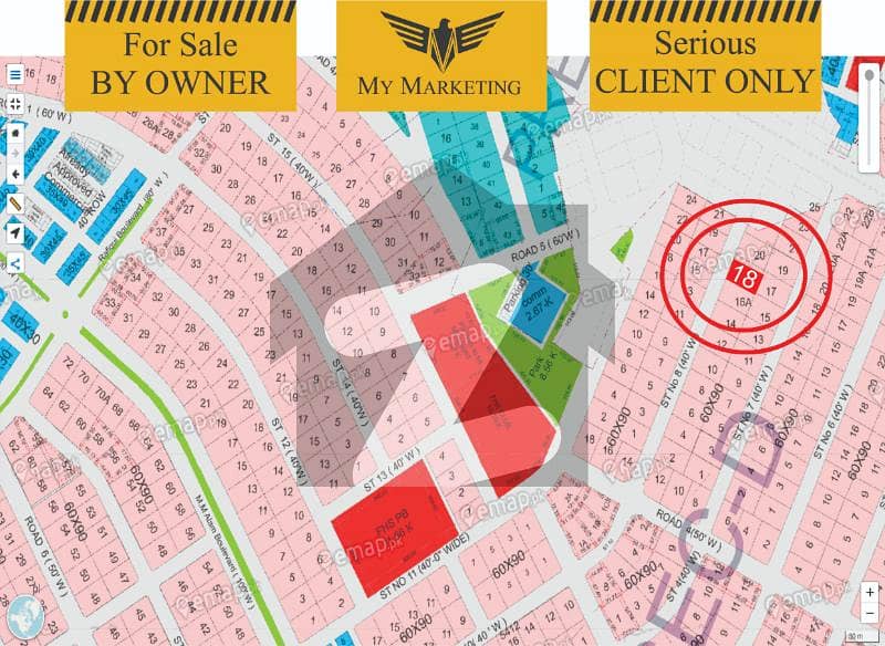 فضائیہ ہاؤسنگ سکیم بلاک ڈی فضائیا هاوسنگ سکیم,ترنول,اسلام آباد میں 1 کنال رہائشی پلاٹ 1.8 کروڑ میں برائے فروخت۔