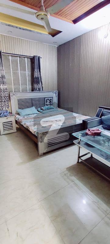 Fully Furnished Lower portion for rent with one bedroom Drawing room and two washrooms available for husband and wife or two bachelors in township sector bi block 5
