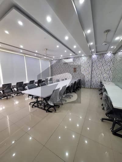 5 Marla Fully Furnished Office With Original Pictures Attached with Hot Location Available for Rent in the heart of bahria town lahore