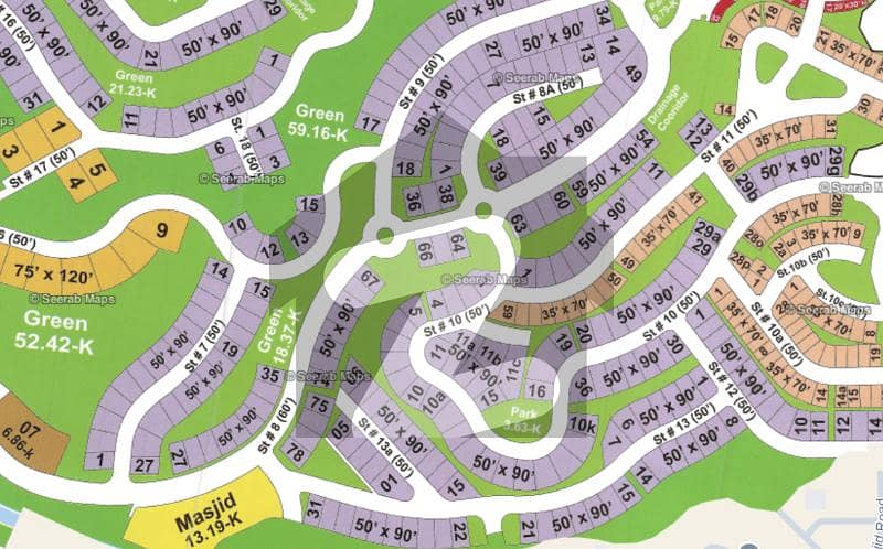 Elevated One Kanal Plot On Street 13