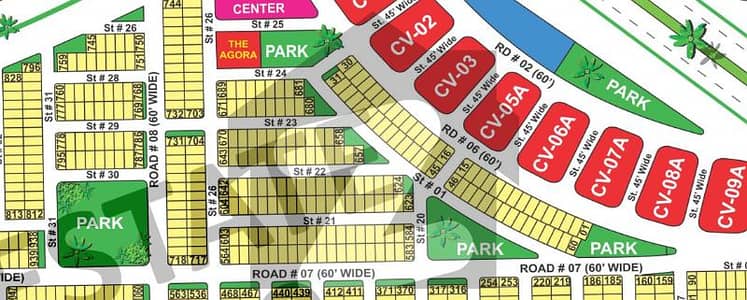 Prime Loction 8 Marla Plot For Sale In Sector V Near To Kids Play Area In DHA Multan