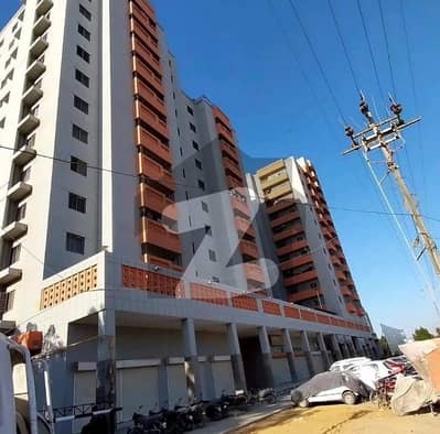 Grey Noor Tower & Shopping Mall Flat Sized 750 Square Feet