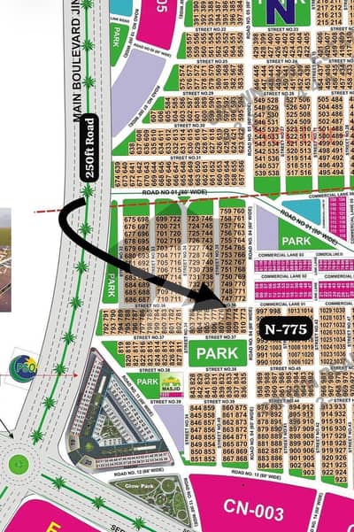 01-Kanal Plot Investor Price For Sale Close 250ft Road   Direct Access Plot Build Home