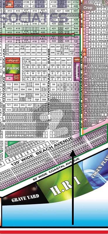 500 Sq. Yards Plot For Sale | In DHA Phase 8 | Costal Street 1 | Plot # 93 |