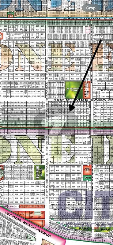 500 Sq. Yards Plot For Sale | In DHA Phase 8 | 32 street | Plot # 373 |