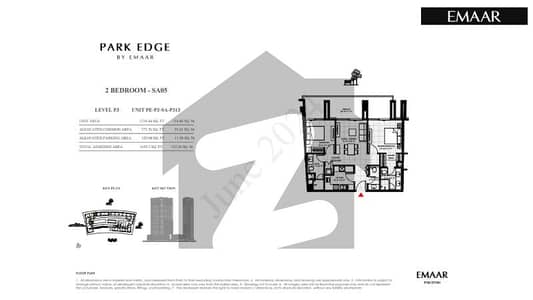 2-Bed Luxury Apartment For Sale Park Edge By Emaar Karachi Limited - Flexible Payment Plan