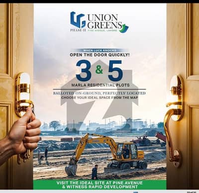 Full Paid 3 Marla Residential On Ground Plot Available For Sale In Union Green Phase 2 Pine Avenue Road Lahore