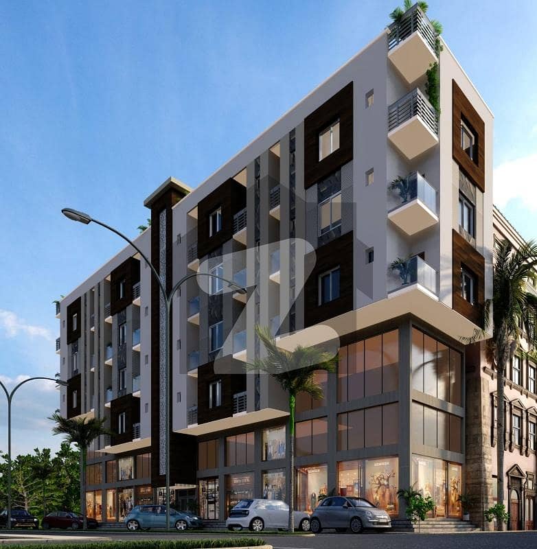 MARIUM TOWER 2bed Lounch Luxury Flats Limited Available Main Road Facing Abul Hassan Isphani Road Near Marhaba Hotel Rooms Size (10*14) 3 Gallery Corner Lease Easy Stolments Pe Hasil Karein