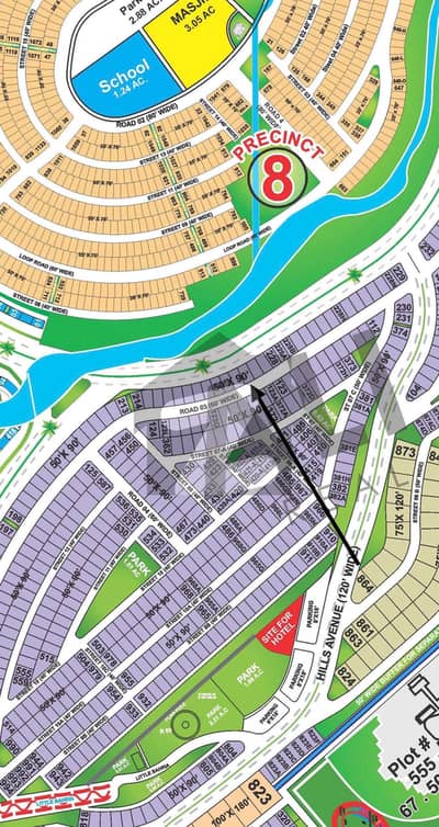 Bahria Hills Single Belt Plot