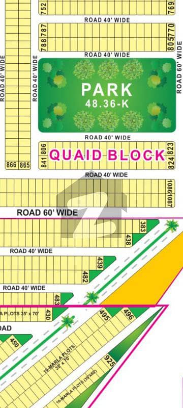 5 Marla On Ground Possession Main Boulevard Commercial plot For Sale In Quaid Block Bahria Town Lahore