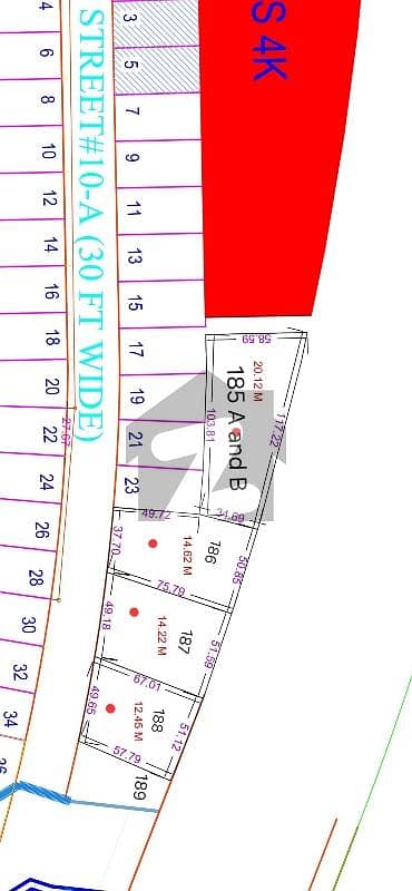 R - Block , ( 12.45 Marla ) Residential Plot on Main Boulevard