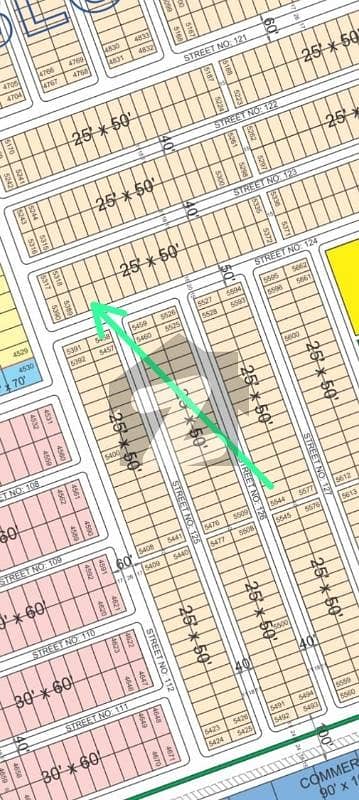 50 Ft Wide Top Location Solid Plot