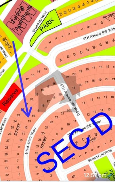 1 Kanal Residential Plot for Sale DHA Phase 4, Sector D, Islamabad