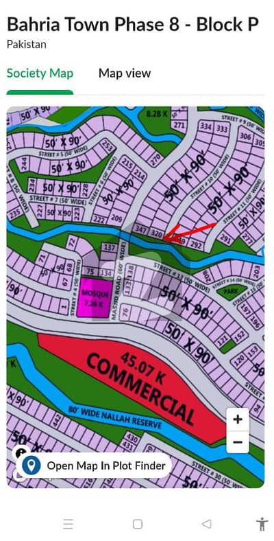 بحریہ ٹاؤن فیز 8 بحریہ ٹاؤن راولپنڈی,راولپنڈی میں 1 کنال رہائشی پلاٹ 2.3 کروڑ میں برائے فروخت۔