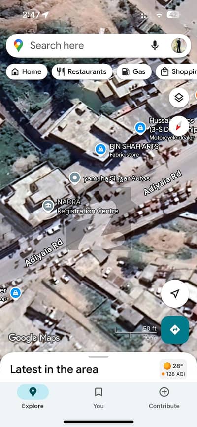 Adiala road Main road Comercail property