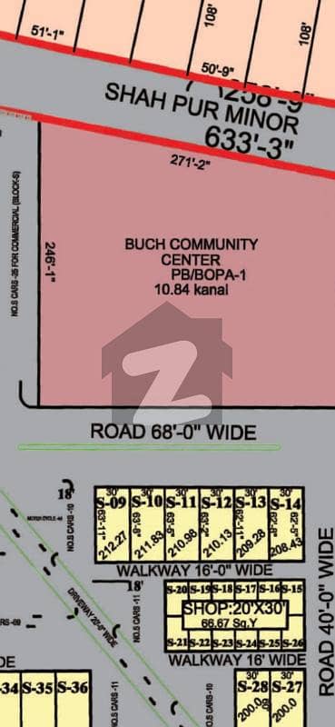 Premium 7 Marla Commercial Plot For Sale Opposite Imtiaz Mall, Main Boulevard Multan!