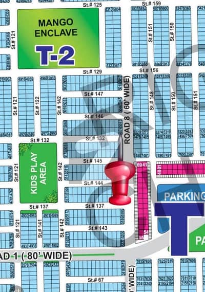 Dha Multan Sector T 5 Marla Corner 60 Fet Road Plot for Sale Prime location near Park and Commercial Market at investor Rate Development Complete.