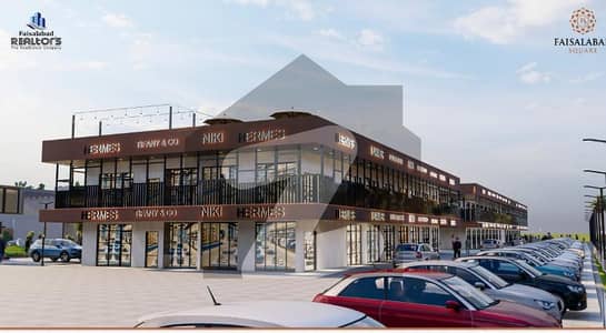 فیصل آباد اسکوائر جھنگ روڈ,فیصل آباد میں 1 مرلہ دفتر 62.4 لاکھ میں برائے فروخت۔